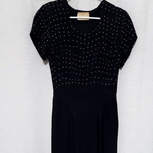 Vintage Black Cocktail Dress-Lorraine Frocks